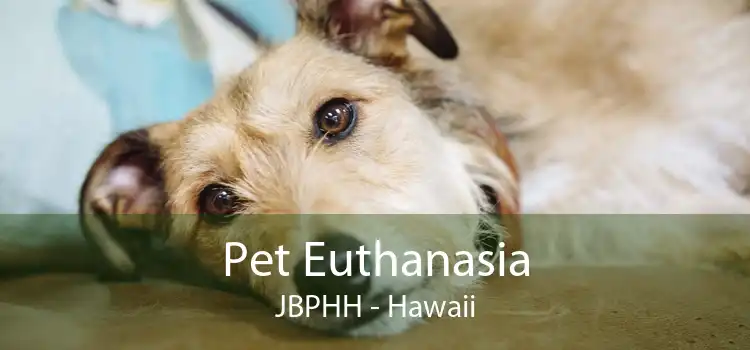 Pet Euthanasia JBPHH - Hawaii