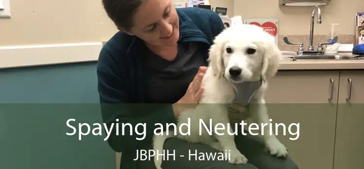 Spaying and Neutering JBPHH - Hawaii
